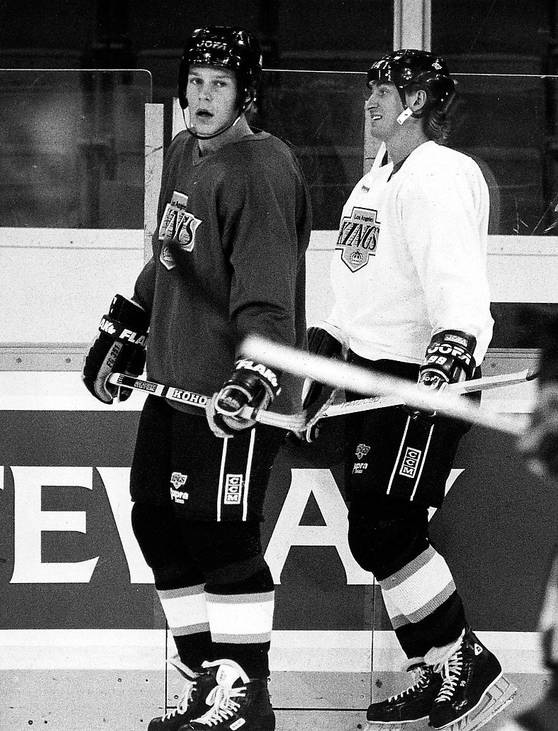 Mikael Lindholm and Wayne Gretzky